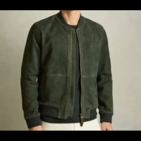 OLIVE SUEDE LEATHER